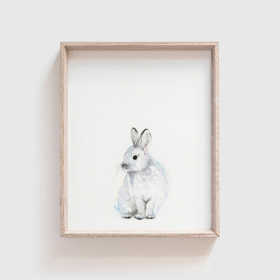 Arctic Bunny Art Print