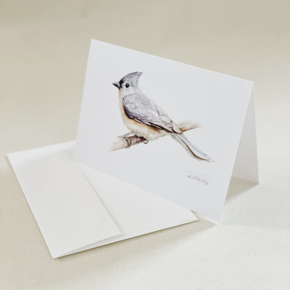 Frameable Tufted Titmouse Greeting Card