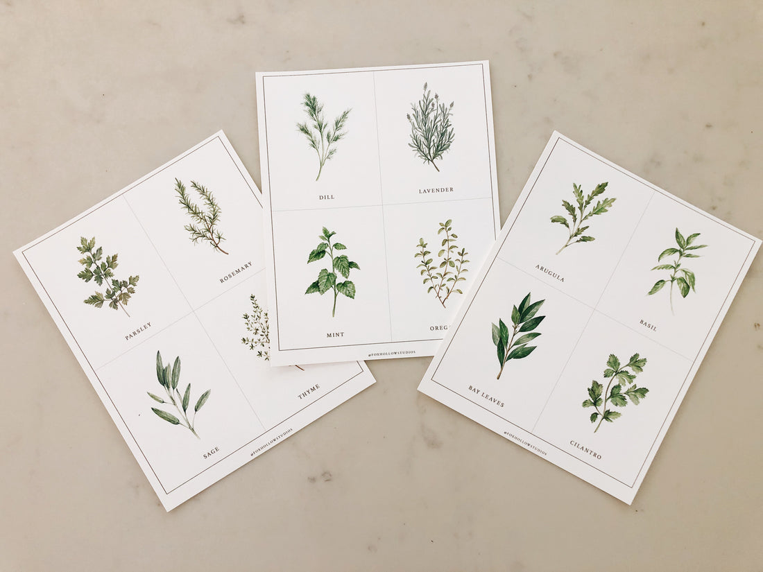 Herb Card Set (Digital Downloads)