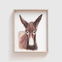 Donkey (Belle) Art Print