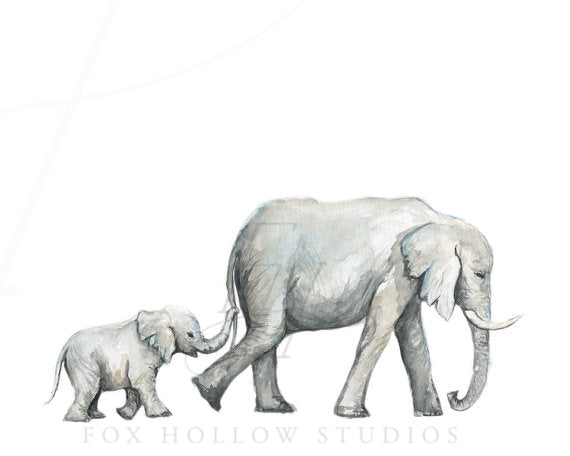 Elephants No. 2 Art Print