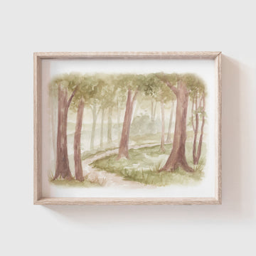 'Forest Scene' Art Print (Our Little Adventures)