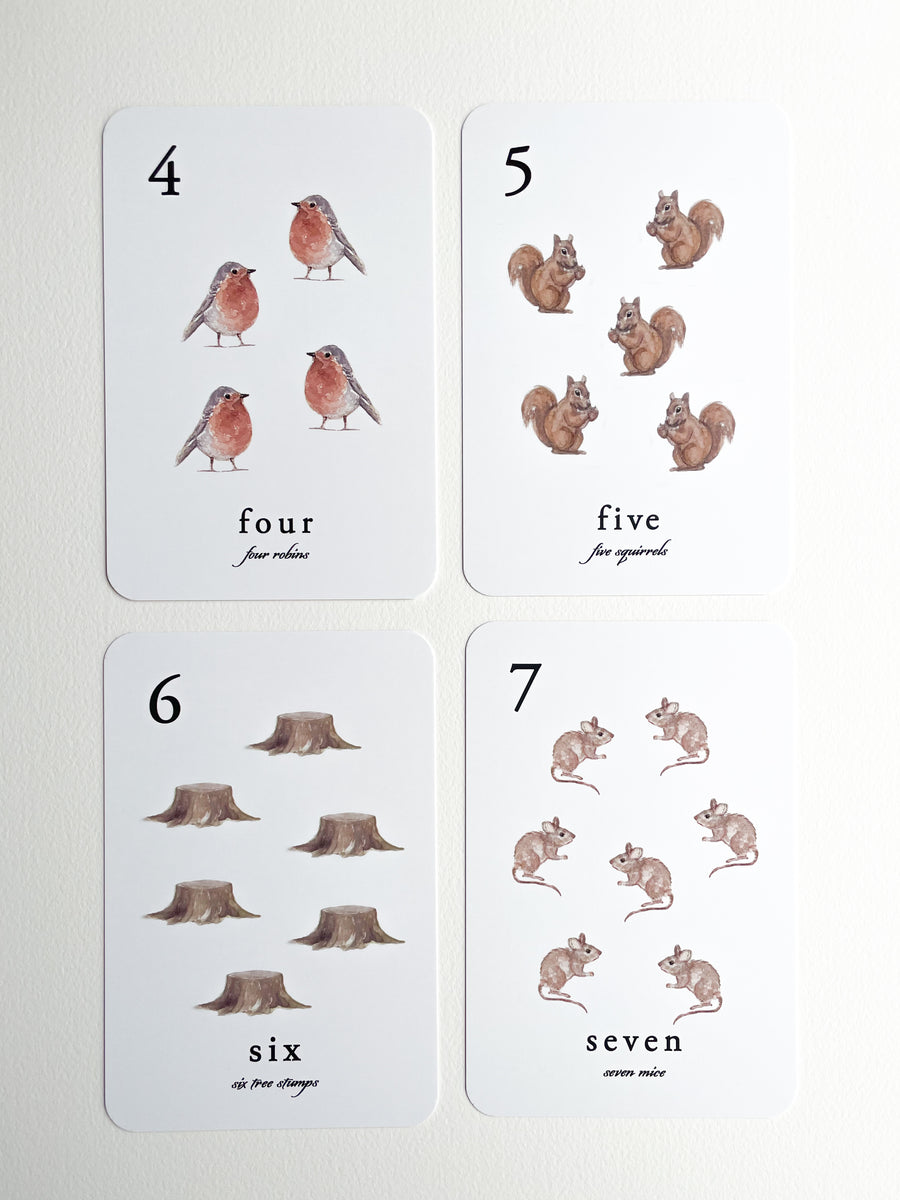 Forest Counting Cards