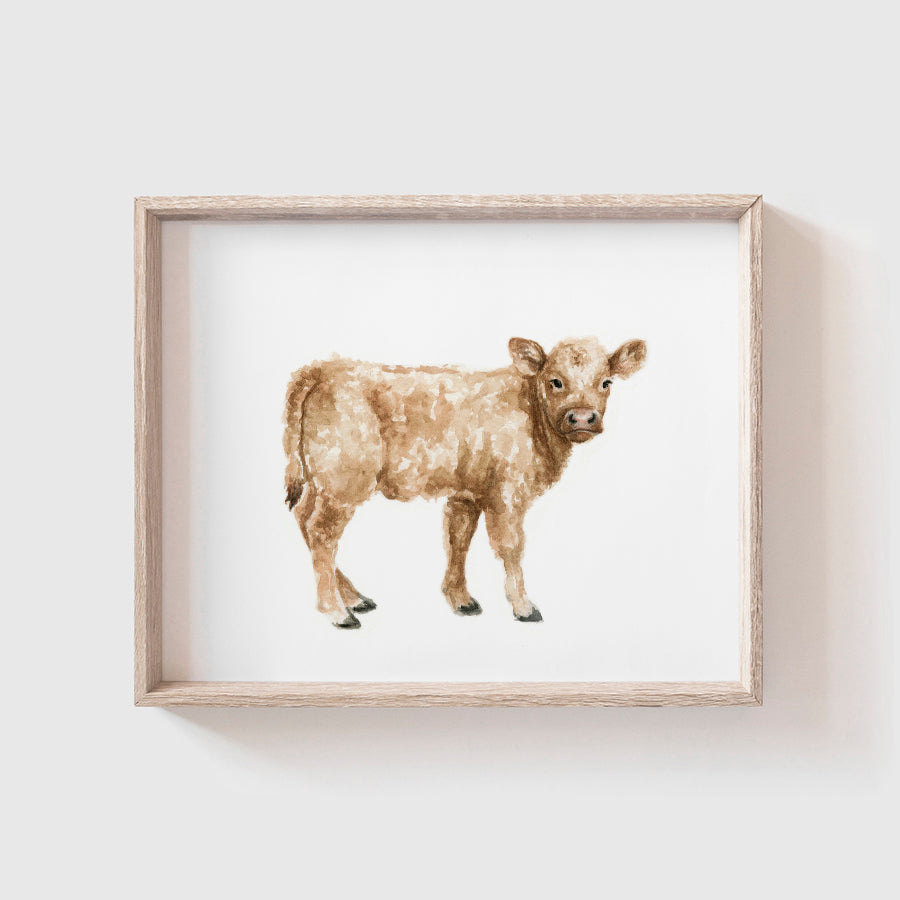 Brown Cow Art Print