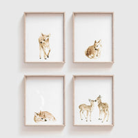 Deer Art Print Set